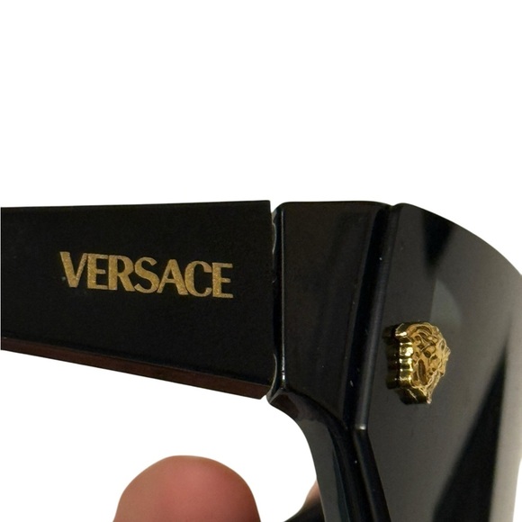 Unisex VE4461 Versace Black Sunglasses come with a case and cleaning cloth - Picture 7 of 14